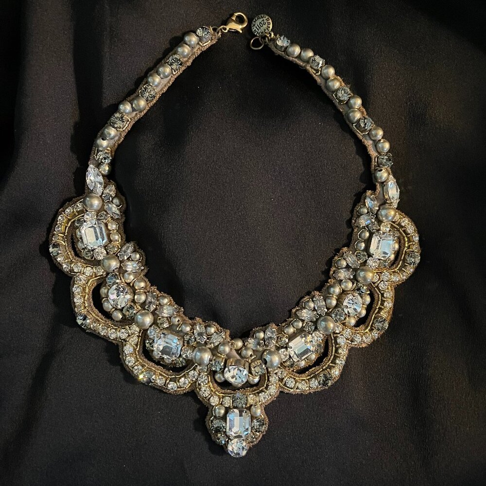 Crystal and Pearl Necklace and Bracelet Set - Martine Wester (London)